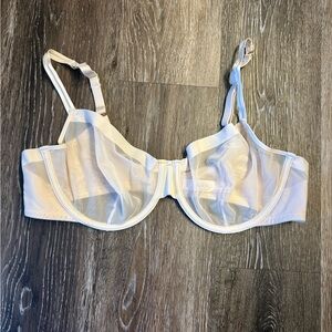 Auden Pale Sheer Underwire Bra